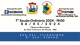 PAUTA DA 7ª REUNIÃO ORDINÁRIA DO 2° PERÍODO LEGISLATIVO DA CÂMARA MUNICIPAL DE SÃO FRANCISCO DE PAULA-MG, ANO DE 2024, LEGISLATURA 2021/2024. 