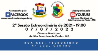 CONVOCAÇÃO DA 2ª SESSÃO EXTRAORDINÁRIA DE 2022