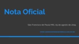 Nota Oficial Nota Oficial