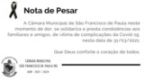 Nota de Pesar Nota de Pesar