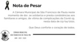 Nota de Pesar Nota de Pesar
