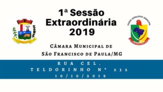 1ª Reunião Extraordinária - Edital de Convocação