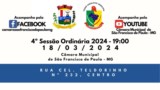 PAUTA DA 4ª REUNIÃO ORDINÁRIA DO 2° PERÍODO LEGISLATIVO DA CÂMARA MUNICIPAL DE SÃO FRANCISCO DE PAULA-MG, ANO DE 2024, LEGISLATURA 2021/2024. 