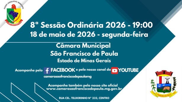 8ª SESSÃO ORDINÁRIA DE 2026